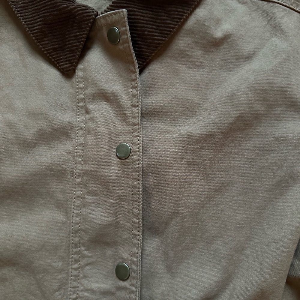 Old navy light brown barn chore jacket corduroy collar size small - Picture 4 of 4